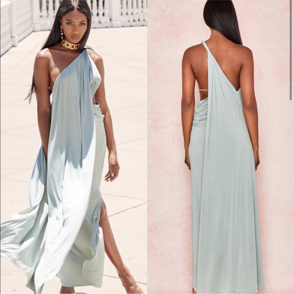 House of CB Lolita draped cutout maxi dress
